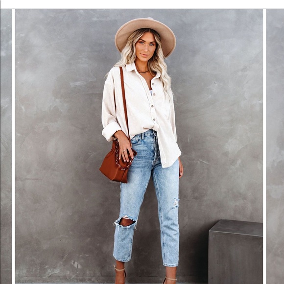 Kamryn corduroy button down top - Picture 3 of 8